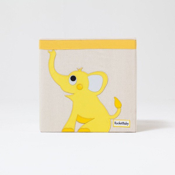 Scatola portaoggetti per bambini in tessuto Robby the Elephant - Rocket Baby-image-1