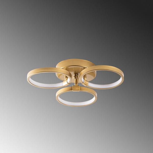 Plafoniera LED in oro ø 17 cm Halka - Opviq lights-image-2