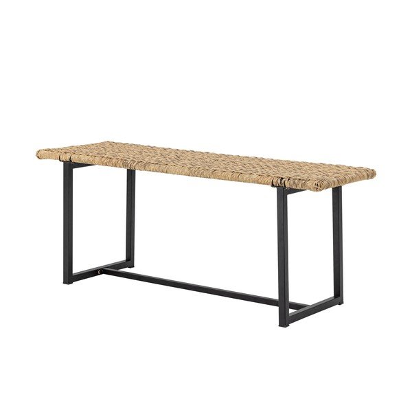 Panca da giardino di colore naturale in rattan Adilly – Bloomingville-image-2