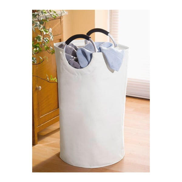 Cesto per la biancheria bianco in tessuto 69 l Jumbo – Wenko-image-2