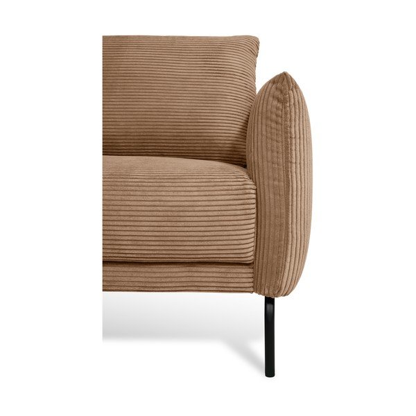 Divano in velluto a coste marrone chiaro 212 cm Venray - Scandic-image-3