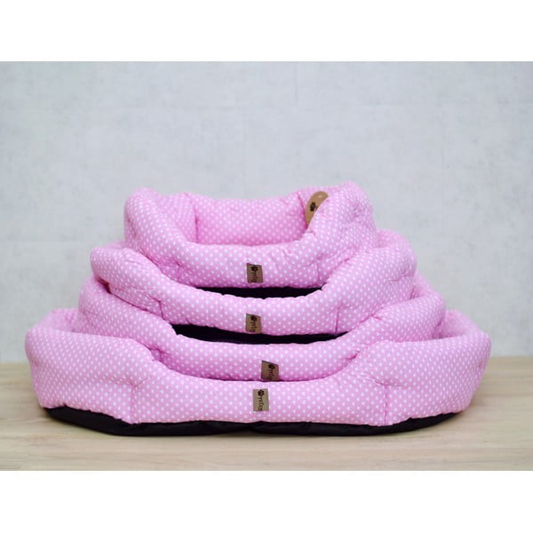 Letto in cotone rosa 65x50 cm Pinky - Petsy-image-3