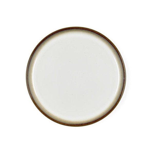 Piatto da dessert in gres bianco crema Mensa, diametro 21 cm - Bitz
