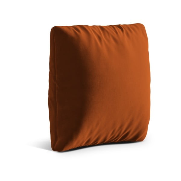 Cuscino per divano color terracotta con rivestimento in velluto Kemi – Cosmopolitan Design-image-1