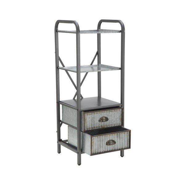 Mensola da bagno con 2 cassetti Illinois, altezza 99 cm - Mauro Ferretti-image-4