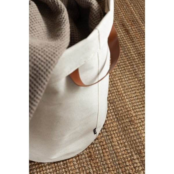 Cesta per il bucato beige in tessuto 69 l Soft Storage – Bigso-image-4