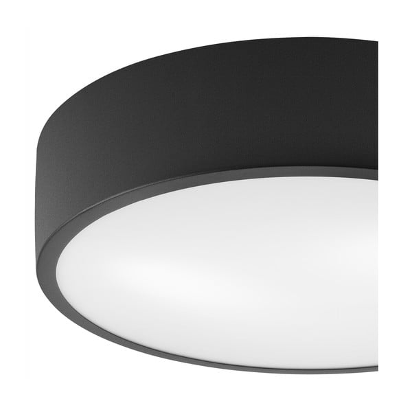 Lampada da soffitto nera con paralume in vetro Dante - LAMKUR-image-3