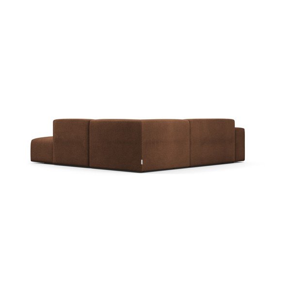 Divano angolare in velluto a coste marrone, 260 cm, angolo destro Karen - Marie Claire Home-image-4