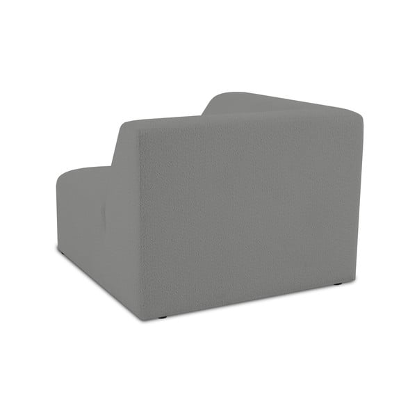 Modulo divano grigio in tessuto bouclé (variabile) Roxy - Scandic-image-2