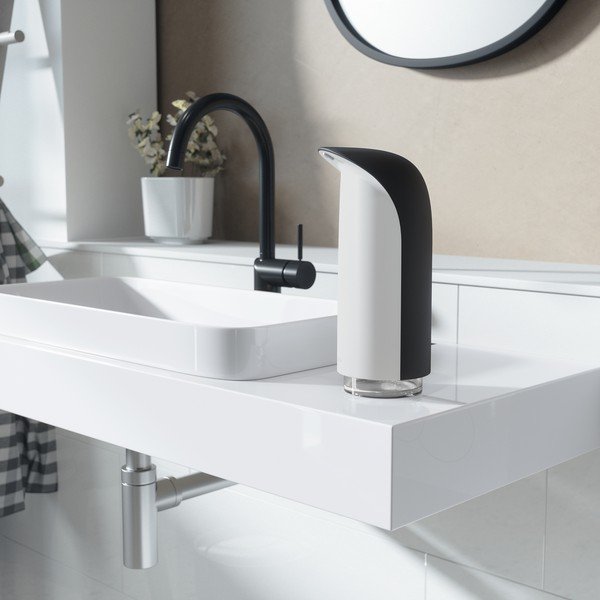 Dispenser di sapone in plastica bianca 325 ml Emperor - Umbra-image-4