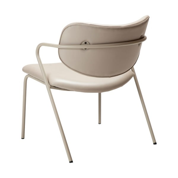 Poltrona in similpelle beige Zed - DAN-FORM Denmark-image-4