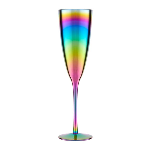 Set di 4 bicchieri da champagne con effetto arcobaleno Rainbow, 290 ml - Premier Housewares-image-1