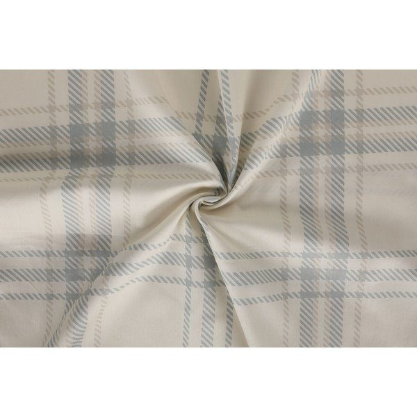 Biancheria da letto matrimoniale azzurro e beige in cotone sateen 240x220 cm Terry - Mijolnir-image-4