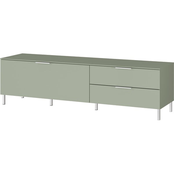 Tavolo TV verde chiaro 164x47 cm Kenora - Germania-image-2