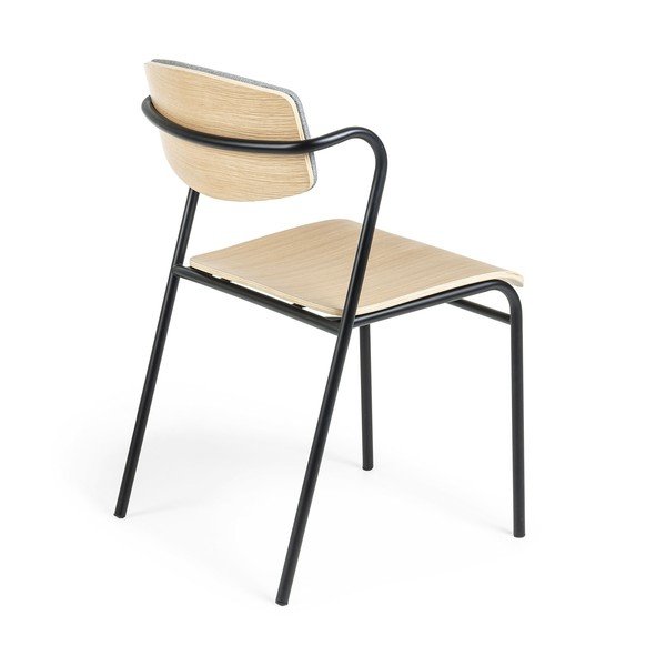 Sedia da pranzo in legno di quercia Zaha - Kave Home-image-3