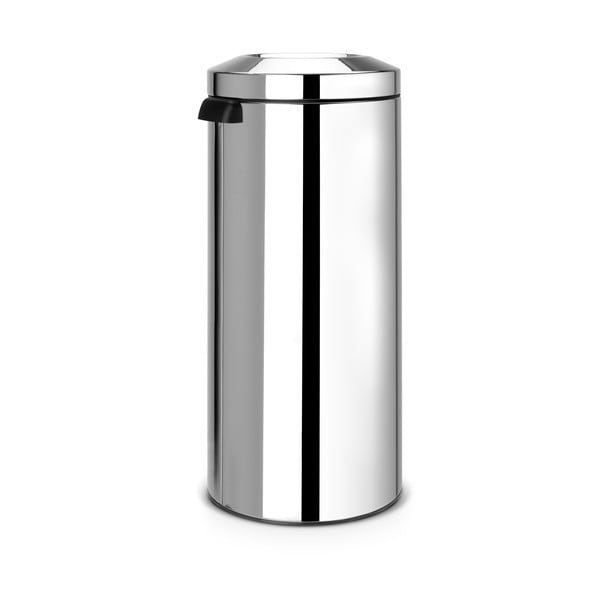 Bidone in acciaio argento lucido 30 l Flame Guard - Brabantia-image-1