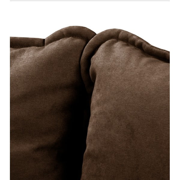 Divano marrone scuro 193 cm Beata - Ropez-image-1