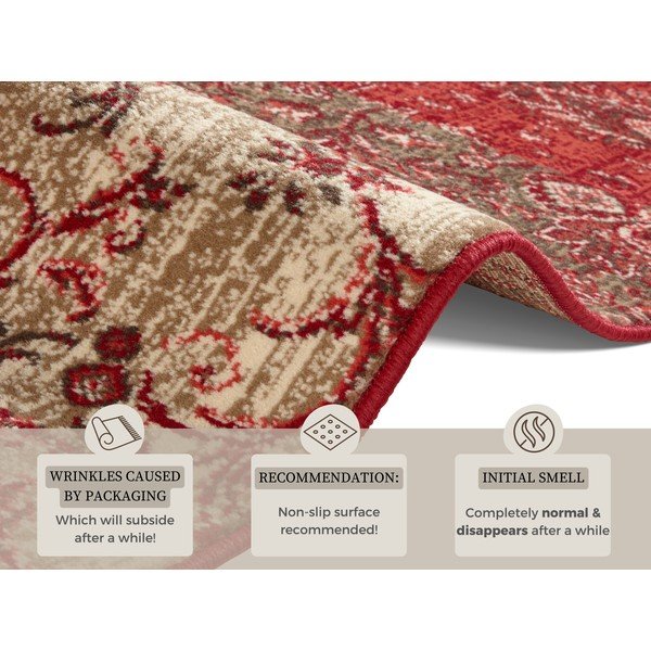 Tappeto rosso Celebrazione , 120 x 170 cm Kirie - Hanse Home-image-4