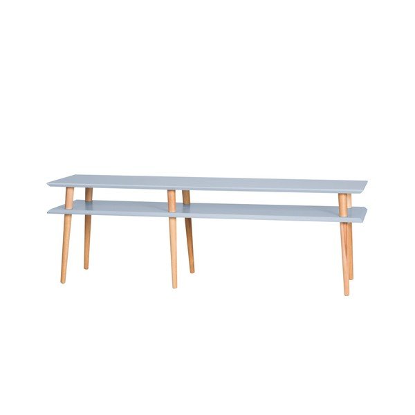 Tavolino grigio chiaro Mugo, lunghezza 159 cm - Ragaba