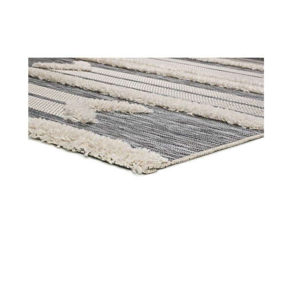 Tappeto bianco e grigio Cheroky Line, 55 x 110 cm - Universal-image-2