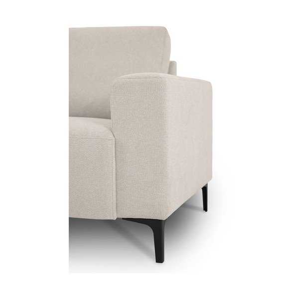 Divano angolare beige (con penisola a sinistra/a L) con rivestimento in ciniglia Fabian – Scandic-image-4