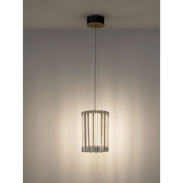 Lampadario LED color ottone in acciaio con intensità regolabile ø 22 cm Nol – Nova Luce-image-3