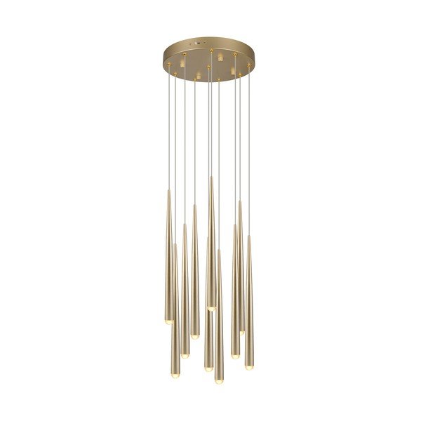 Lampadario LED dorato ø 30 cm Cala – Trio Select