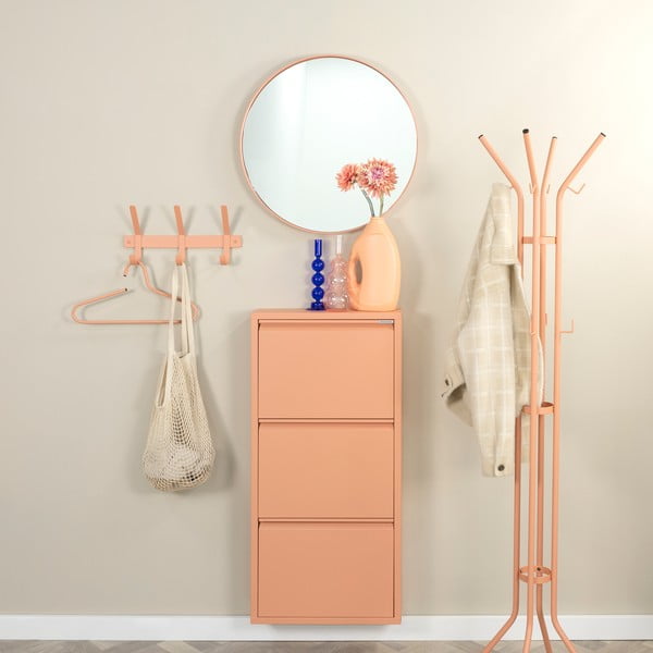 Attaccapanni da parete color salmone in metallo 40 cm Dexter – Spinder Design-image-1