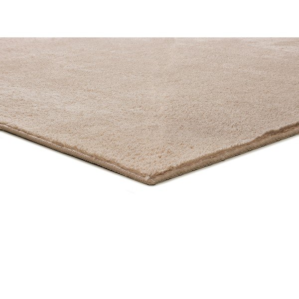 Tappeto in microfibra beige 120x170 cm Coraline Liso - Universal-image-3