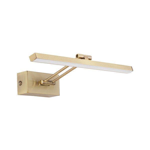 Lampada da parete LED color ottone in metallo con struttura flessibile Marnell – Nova Luce