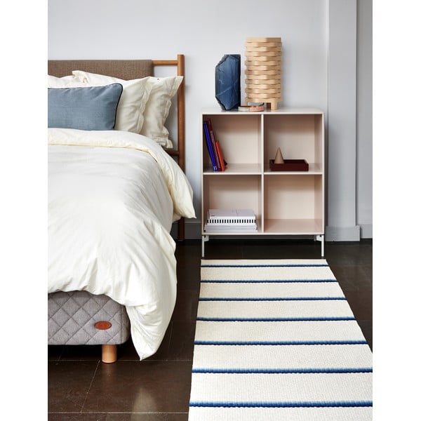 Tappeto da interno/esterno blu/color crema 70x90 cm Olle Blue Vanilla – Pappelina-image-2