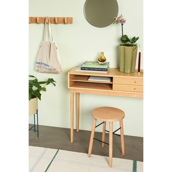 Tavolo da lavoro in rovere 37x145 cm Collect - Hübsch-image-2