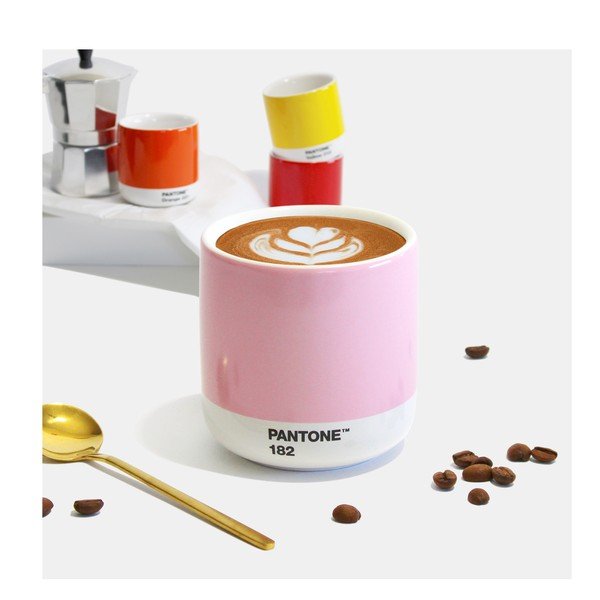 Tazzina per cappuccino rosa chiaro in porcellana 175 ml Light Pink 182 – Pantone-image-2