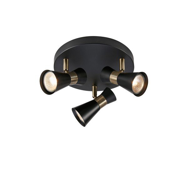 Lampada da soffitto nera con paralume in metallo Folie - Markslöjd