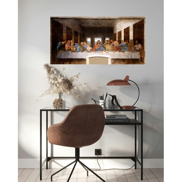 Riproduzione di un dipinto, 80 x 40 cm Leonardo da Vinci - The Last Supper - Fedkolor-image-1