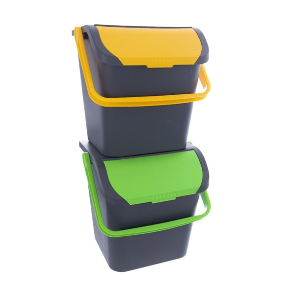 Bidone in plastica per rifiuti differenziati 28 l Eko - Orion-image-2