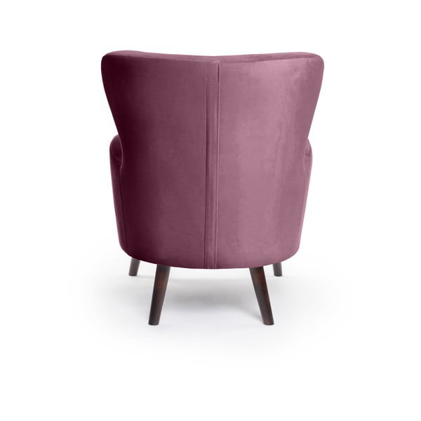 Poltrona in velluto viola Noemye - Bonami Essentials-image-4