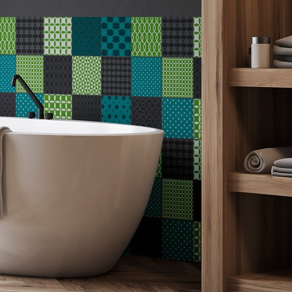 Set di 15 adesivi murali decorativi, 15 x 15 cm Sofia - Ambiance-image-1