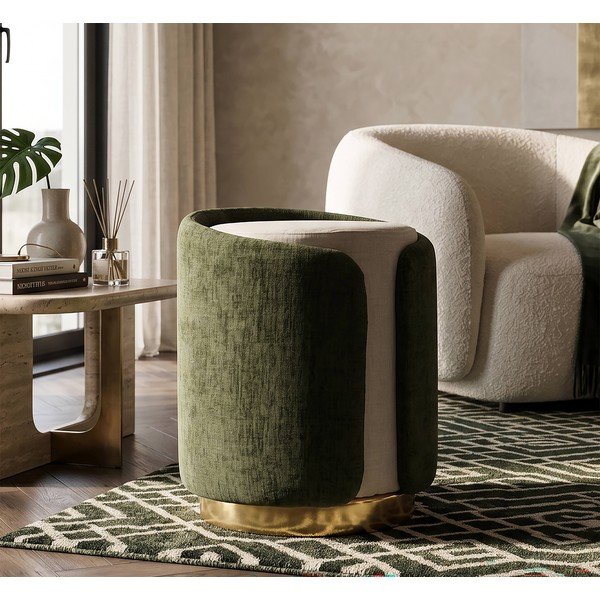 Poggiapiedi verde Glam Style – Mauro Ferretti-image-1