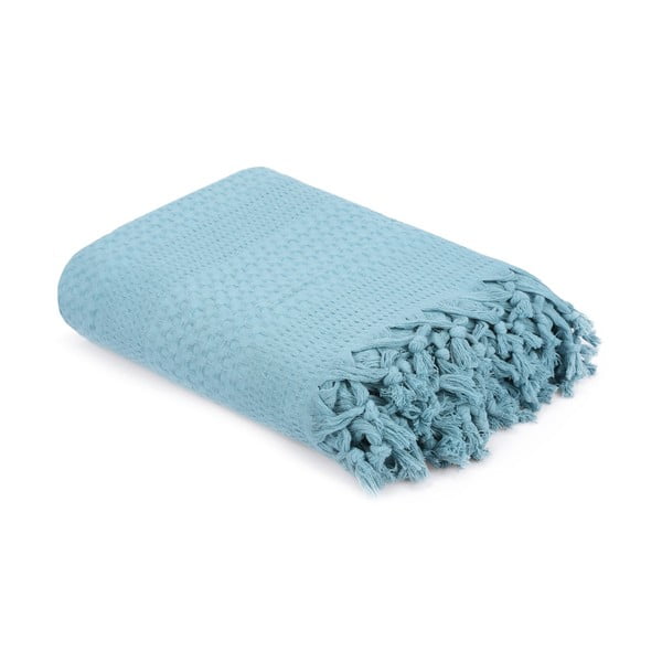 Copriletto in cotone blu per letto matrimoniale , 220 x 240 cm Peacook - Mijolnir-image-3