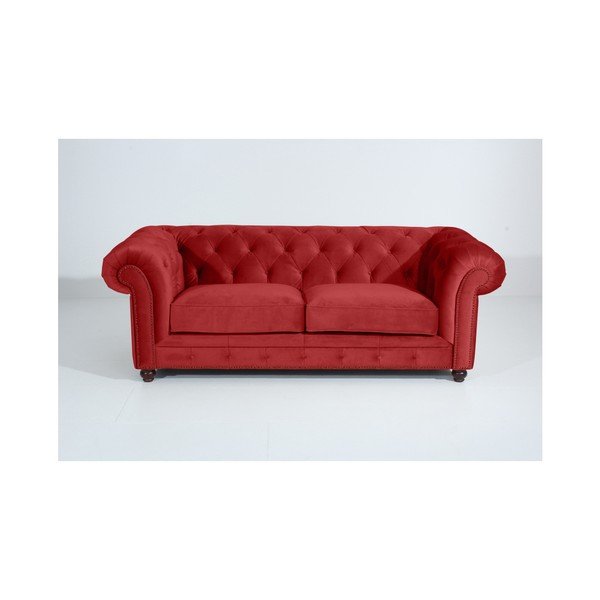 Divano Orleans Velvet rosso mattone, 216 cm - Max Winzer