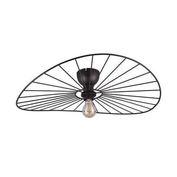 Nero opaco apparecchio da soffitto ø 60 cm Chapeau - Reality