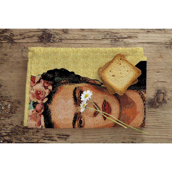 Set di 3 asciugamani in cotone Draw, 50 x 70 cm Frida - Madre Selva-image-2
