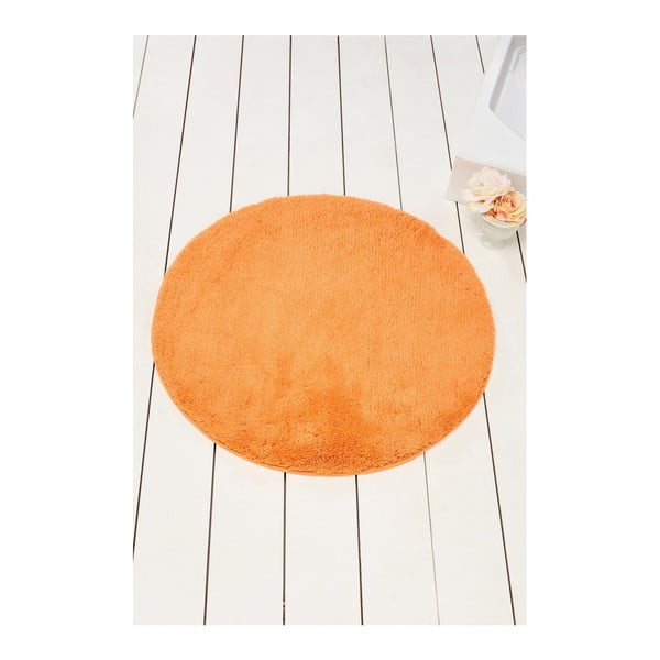 Tappeto da bagno arancione Colors of Cap, ⌀ 90 cm - Foutastic