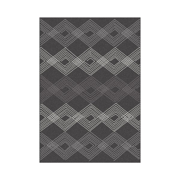 Tappeto nero Norway Geo, 120 x 170 cm - Universal