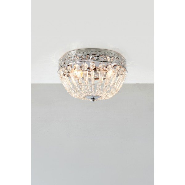 Lampada da soffitto in argento con paralume in vetro Etienne - Markslöjd-image-1