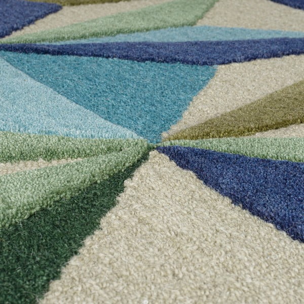 Tappeto in lana blu 120x170 cm Reverie - Flair Rugs-image-2