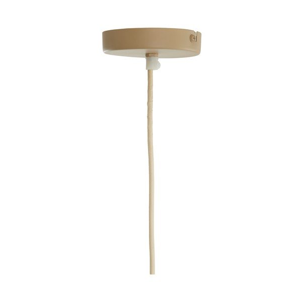 Lampadario color crema con paralume in tessuto Mirelys – Light & Living-image-3