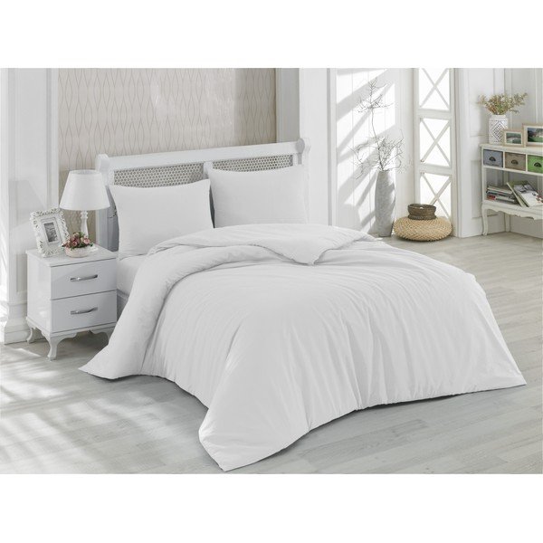 Lenzuola matrimoniali in cotone Precioso con lenzuolo a pieghe, 200 x 220 cm - Mijolnir-image-3