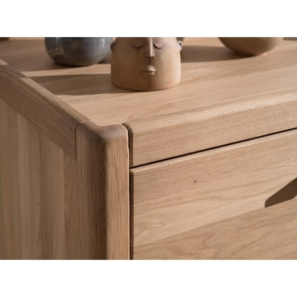 Cassettiera per bambini di colore naturale in rovere massiccio 100x95x55 cm Forrest – Vipack-image-3